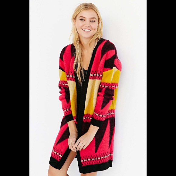 URBAN OUTFITTERS | ECOTE' Southwest Fuzzy Cardigan - Picture 4 of 4